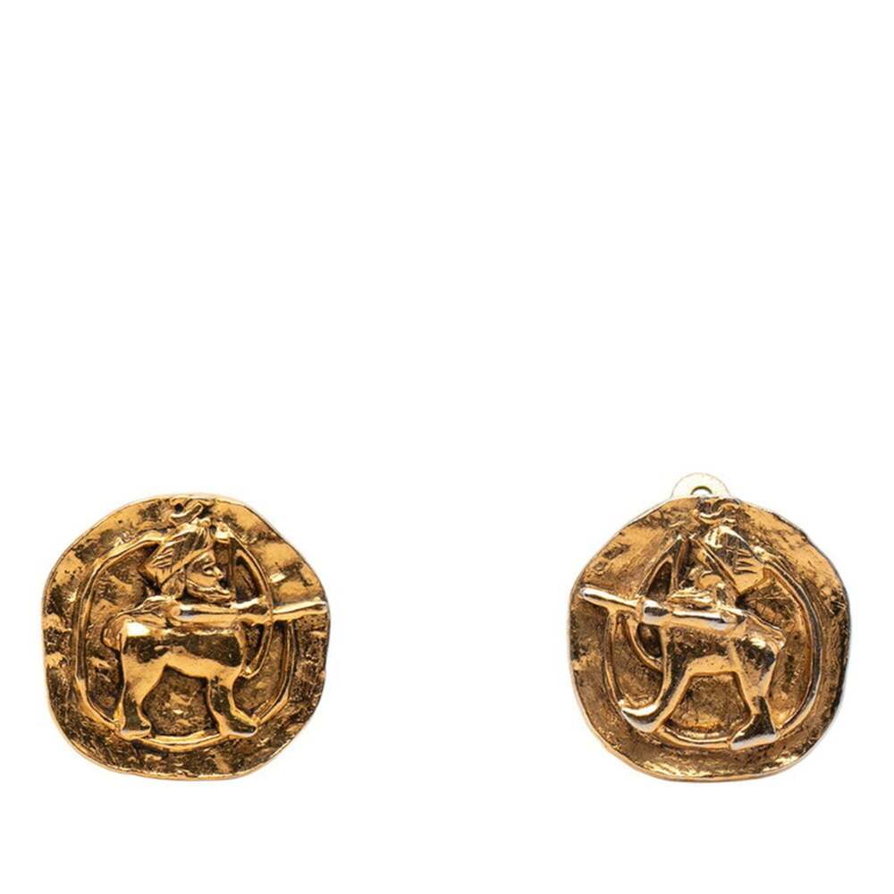 CHANEL Authentic Gold Earrings - Picture 1 of 3